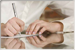 lawyer's hands