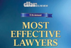 DBR Most Effective Lawyers 2015 plaque image