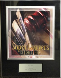 SuperLawyers 2014 plaque image