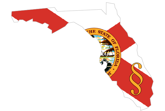 image of the shape of Florida with state flag overlaid on transparent background