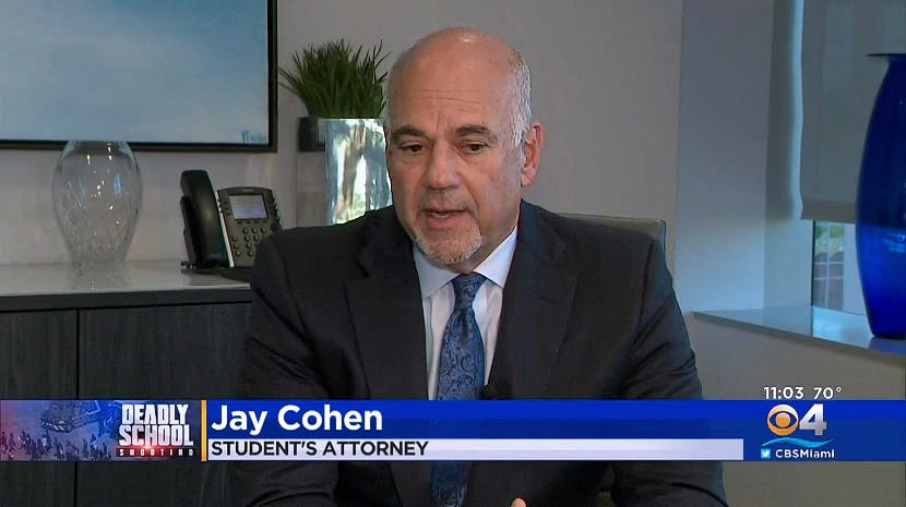 Jay Cohen Files Motion for Protective Order on Behalf of Parkland Student